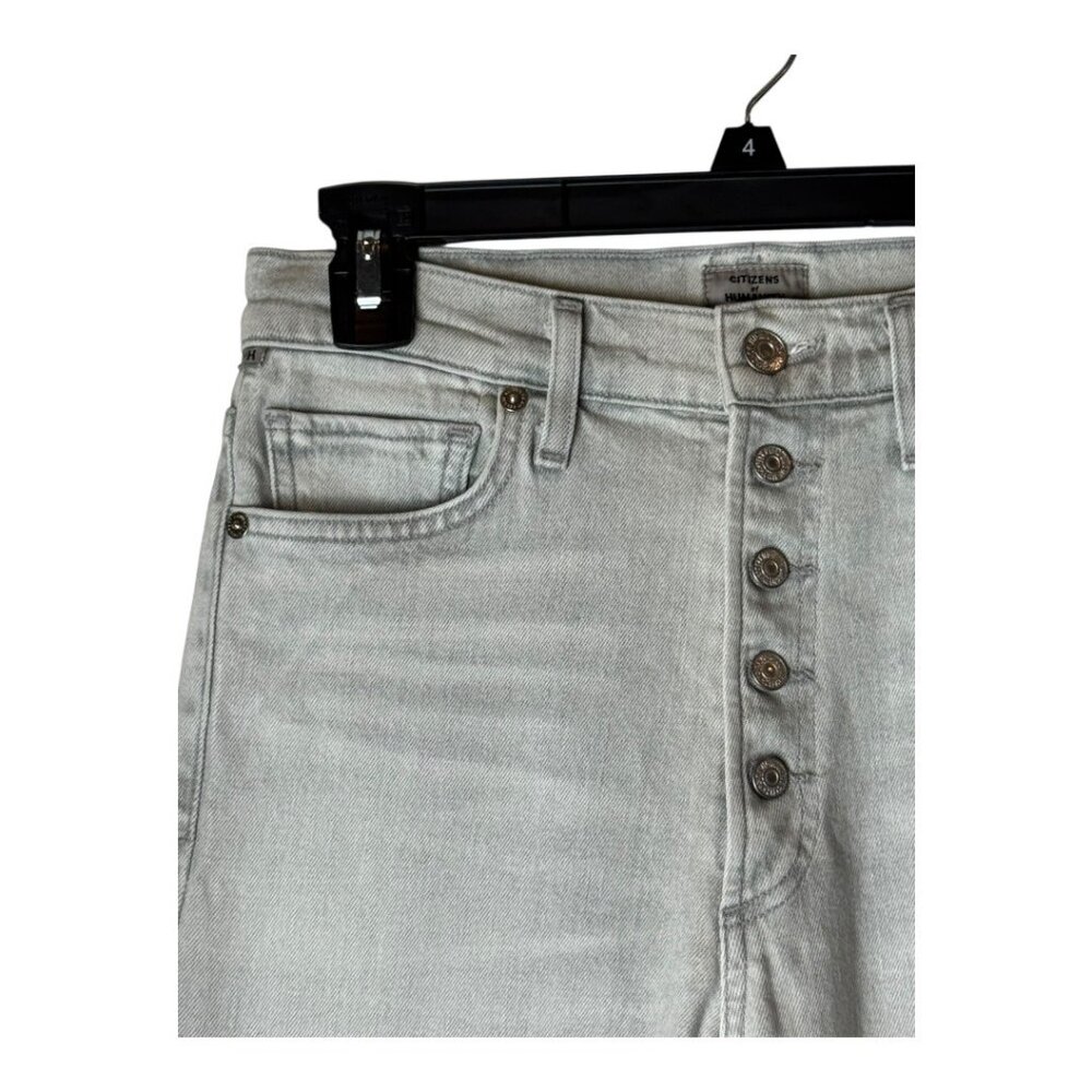 Citizens of‎ Humanity Jeans Women 26 Gray Olivia Button Fly High Rise Slim Ankle - Picture 6 of 11